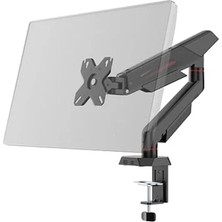 Aesco 17-40” Monitör Standı, Maksimum 12KG Taşıma Kapasitesine Sahip Siyah Tasarım