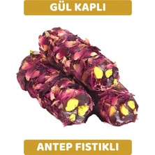 Arı Lokumları Gül Yaprağı Kaplı Antep Fıstıklı Gül Aromalı Parmak (Fitil) Lokum 250 gr