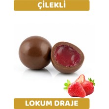 Arı Lokumları Sütlü Çikolata Kaplı Çilek Aromalı Lokum Draje 250 gr
