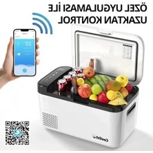 Aesco 25 Litre Kompresörlü Oto Buzdolabı, Bluetooth Bağlantılı, Taşınabilir