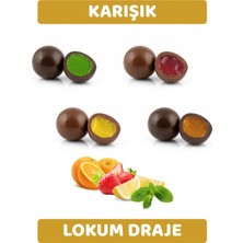 Arı Lokumları Karışık Aromalı Lokum Draje (Limon, Çilek, Portakal, Nane) 250 gr