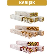 Karışık Rulo Lokum 1 kg Antep Fıstıklı - Fındıklı - Narlı