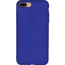 Trend Kapında Apple Iphone 7 Plus Kılıf Nano Içi Kadife Silikon - Lacivert