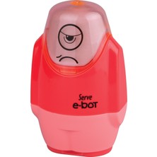 Serve E-Bot Silgili Kalemtiraş Fosforlu Kırmızı