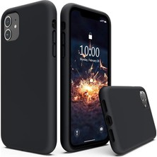 URUCHI Uruchı iPhone 11 ile Uyumlu Kılıf, Içi Kadife Kaplamalı Ince Sıvı Silikon Tam Koruma Yumuşak Jel Sil