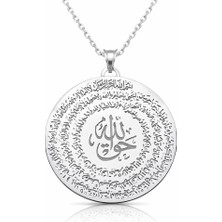 Tienda Elegante Gümüş El Hakkanî Mührü Bayan Kolye