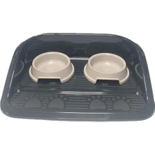 New Global Siperli Mama Kabı 2’li Set – 300 ml Mama  Su Kabı, Kedi ve Küçük Köpek Için – Hijyenik  Dökülmez Tas