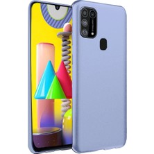 Trend Kapında Samsung Galaxy M31 Kılıf Nano Içi Kadife Silikon - Lila