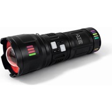 Trend Kapında Bedotech BD-G01 30W Tg LED Alüminyum Alaşımlı Zoomlu Type-C Şarjlı El Feneri