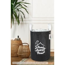 Palm Design Katlanabilir Kulplu Çamaşır Organizeri 50x33 cm Düz Renkli Antibakteriyel Kullanım