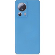 Trend Kapında Xiaomi Mi 13 Lite Kılıf Nano Içi Kadife Silikon - Mavi