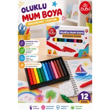 ArtMaster Oluklu Mum Boya 12 Li 1 Paket Bubu 12 Renk Mumboya Elleri Kirletmeyen Yıkanabilir Silinebilir Karton Kutu