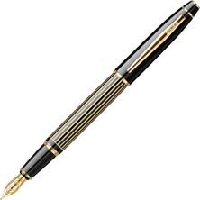 Scrikss 35L Dolmakalem Çizgi Desenli Siyah Altın M Uç
