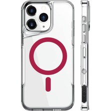 URUCHI Uruchı iPhone 16 Ile Uyumlu Mag Safe Özellikli Ultra Kristal Kenarları Yumuşak Arkası Sert Tam Koruy