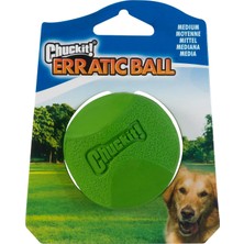 Chuckit! Erratic Ball Kauçuk Köpek Oyun Topu 2'li Paket - (Küçük Boy), Doğal Kauçuk, Her Yöne Yuvarl