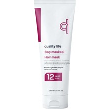 Quality Life Ql 8 Aktifli Saç Maskesi, Yıpranmış ve Kuru Saçlar Için Besleyici Onarıcı