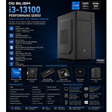 Ospc Eco X101 Intel Core I3-13100 16GB Ddr5 512GB Nvme SSD Freedos 300 W Masaüstü Bilgisayar