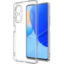 KZY İletişim Kzy Iletişim Huawei Nova 9 Se ile Uyumlu Kapak Kamera Korumalı Süper Silikon Şeffaf Kılıf