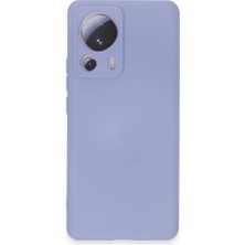 Trend Kapında Xiaomi Mi 13 Lite Kılıf Nano Içi Kadife Silikon - Lila