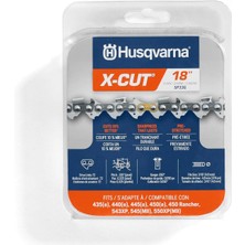 Husqvarna X-Cut Motorlu Testere Zinciri, 46 Cm, SP33G, Turuncu/gri