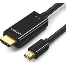 Ugreen 4K Mini Displayport HDMI Dönüştürücü Kablo, 3 Metre, Siyah