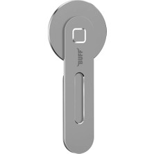 Buff Labs Buff BL16 Magsafe Uyumlu Laptop Telefon Tutucu Gümüş, Mıknatıslı Bilgisayar Ekran Tutucu