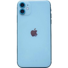 Apple iPhone 11 Neon Fosforlu Kamera Lens - Mavi