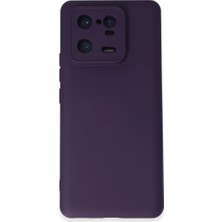 Trend Kapında Xiaomi Mi 13 Pro Kılıf Nano Içi Kadife Silikon - Mor