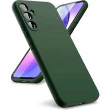 Trend Kapında Samsung Galaxy A24 4g Kılıf First Silikon - Koyu Yeşil