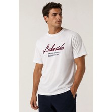 Me Selection Lakeside Tasarım %100 Pamuk Unisex Basic Tişört