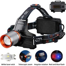 Trend Kapında Bedotech Bd-8 13W Tg + Smd LED Alüminyum Alaşımlı Zoomlu Type-C Şarjlı Kafa Feneri