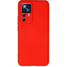Xiaomi Mi 12T Pro Kılıf Nano Içi Kadife Silikon - Kırmızı