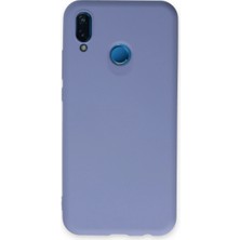 Trend Kapında Huawei P20 Lite Kılıf Nano Içi Kadife Silikon - Lila