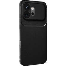 Trend Kapında Huawei Honor 600 Auto Focus Karbon Kapak - Siyah
