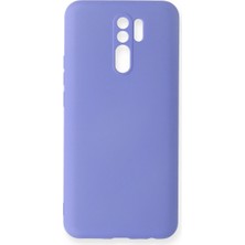 Trend Kapında Xiaomi Redmi 9 Kılıf Nano Içi Kadife Silikon - Lila