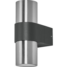 Ledvance Endura Classic Rotary Updown GU10 Dış Duvar Lambası, Siyah, GU10 Duy (Her Biri Maks. 5 W),