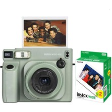 Instax Wide 400 Instant Fotoğraf Makinesi - 20'lı Film (Yeşil)