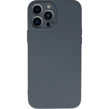 Apple iPhone 13 Pro Max Kılıf Nano Içi Kadife Silikon - Gri