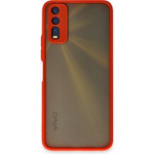 Trend Kapında Vivo Y11S Kılıf Montreal Silikon Kapak - Kırmızı