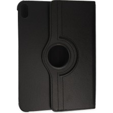Apple iPad 2022 10.9 (10.nesil) Kılıf 360 Tablet Deri Kılıf - Siyah