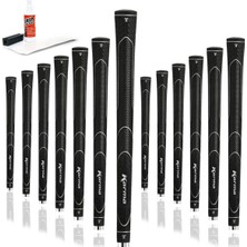 Karma Super Lite Siyah Büyük Boy - 13 Parça Golf Kavrama Kiti (Bant, Çözücü, Mengene Kelepçeli)
