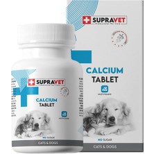 Supravet Calcium Kedi ve Köpekler Için Kalsiyum Tablet 75 Adet