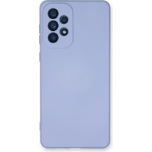 Trend Kapında Samsung Galaxy A73 5g Kılıf Nano Içi Kadife Silikon - Lila