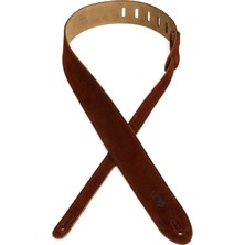 Levy's MS12-BRN Gitar Kayışı 2" Süet Strap - - Kahverengi