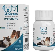 Muvicado Kedi ve Köpeklerin Bağışıklık Sistemini Destekleyen Tablet Immune C Vitamin
