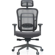 Ivo Office Passion Çalışma | Oyuncu | Ofis | Yönetici | Makam Koltuğu (Gri Kumaş Oturak)