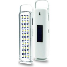 Pelsan 30 Ledli Solar Işıldak, 6500 Kelvin Beyaz Işık, Şarj Edilebilir 2000MAH Batarya, Taşınabilir