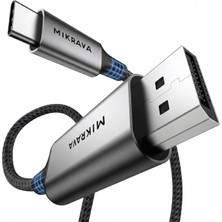 Mikrava USB C Displayport 1.4 Kablo (8K@60Hz, 4K@240Hz, @360Hz) Hdr Hdcp Type C To [thunderbolt 5/4/