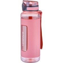 Uzspace Fiftyfifty 1100ML -Mega Büyük Boy- Su Matarası Silikon Korumalı Kaydırmaz Gövde Pudra