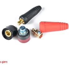 New Global DKJ10-25 200A Konnektör Çift 10-25MM2 Kablo Yüksek Akım Kilitli Panel Tip Konnektör Kaynak Makinesi